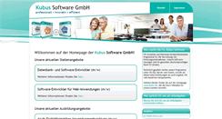 Desktop Screenshot of kubus-software.de